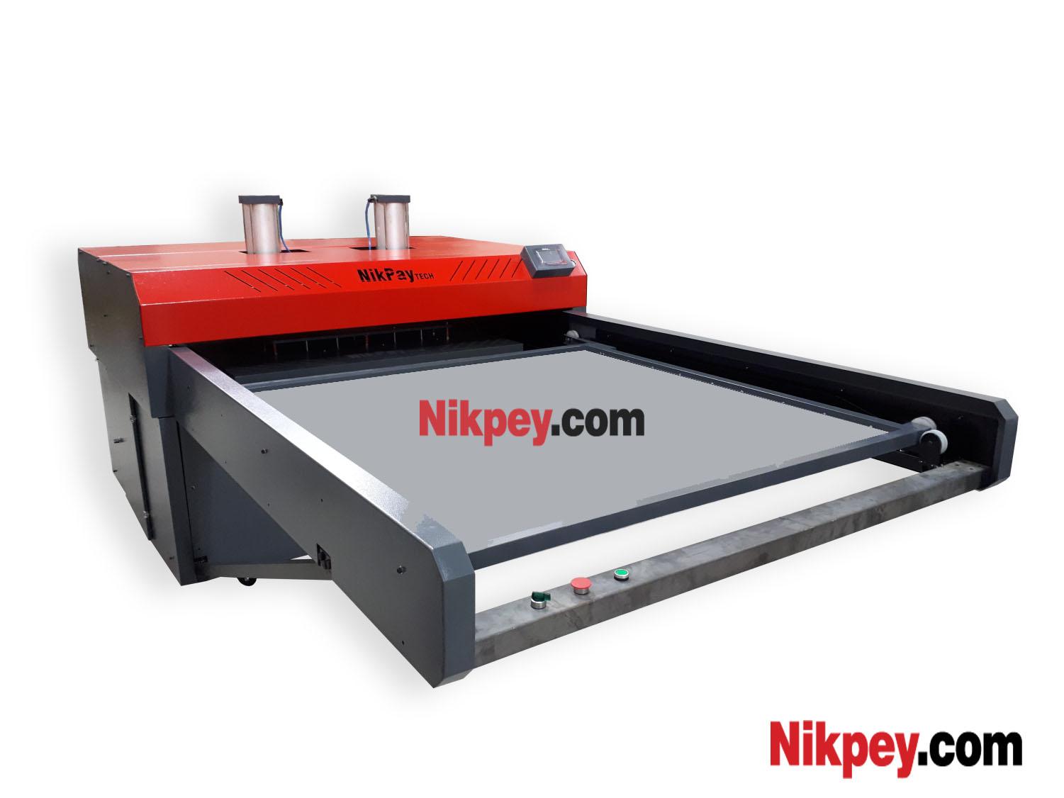 پرس حرارتی پنوماتیک میز متحرک 125 در 125