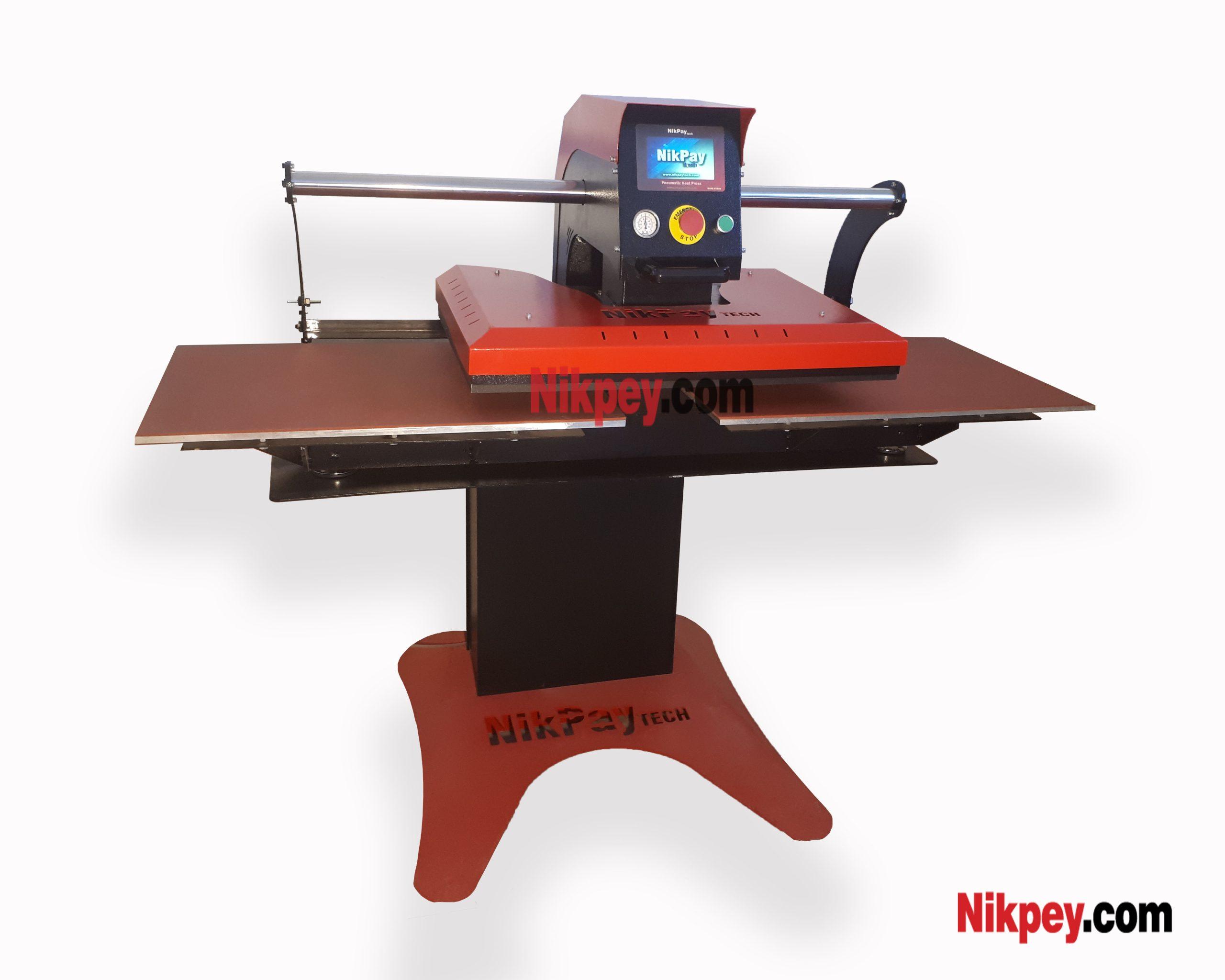 دستگاه پرس حرارتی پنوماتیک 60 در 80