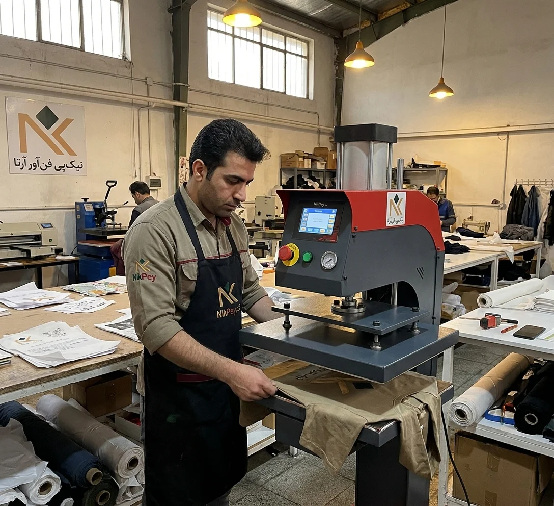 صفحه حرارتی دستگاه پرس با نمایشگر دمای دیجیتال